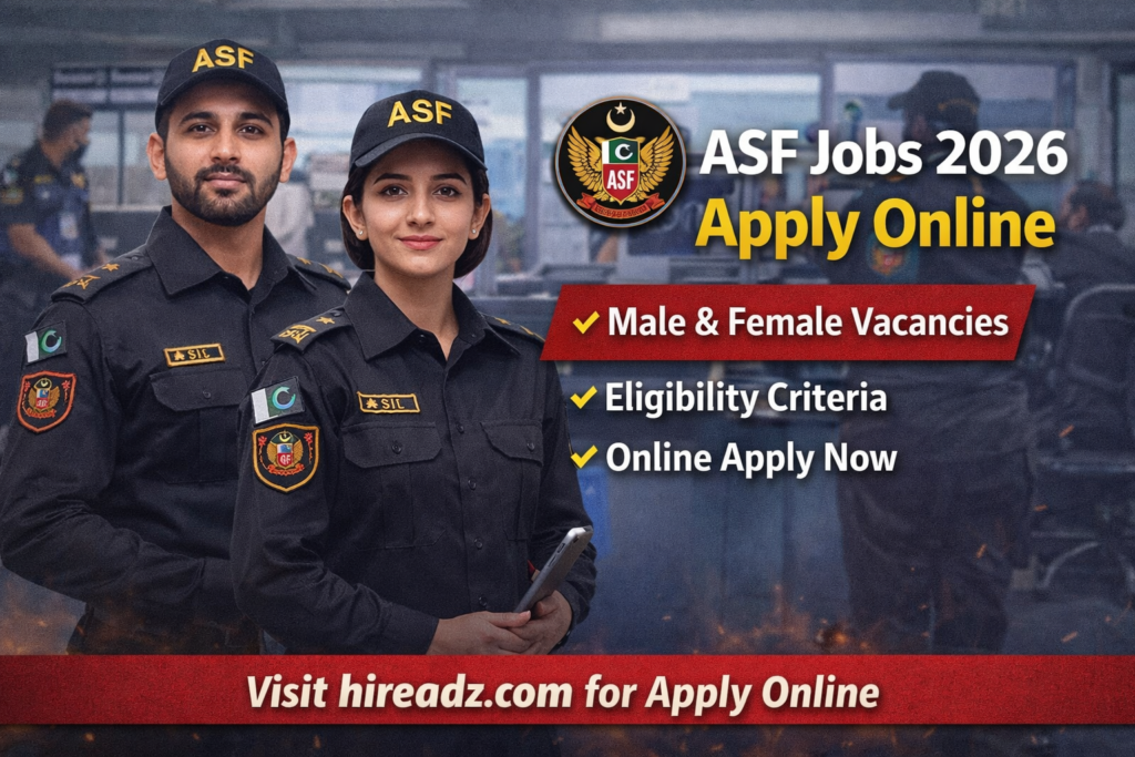 ASF Jobs 2026 – Airport Security Force Online Apply | Latest Advertisement