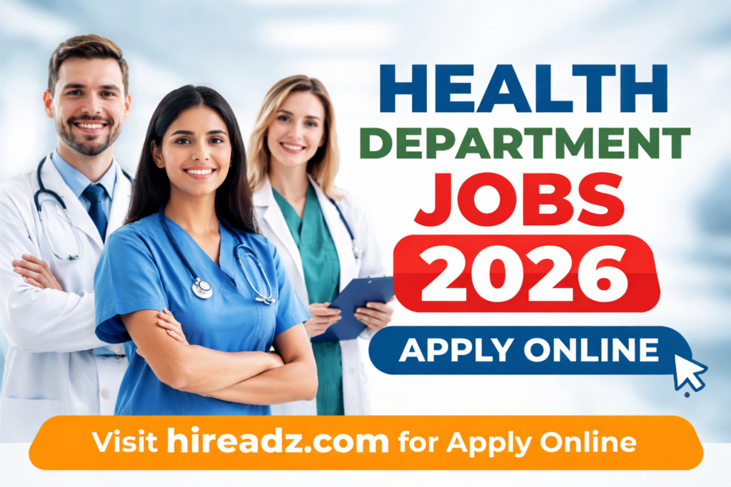Health Department Jobs 2026 - Latest Punjab Govt Health Sector Careers | Apply Online