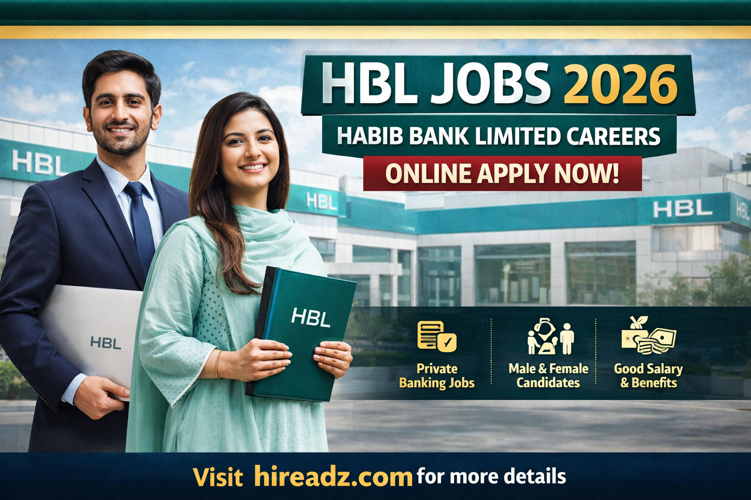 HBL Jobs 2026 – Habib Bank Limited Online Apply | Latest Banking Career Advertisement