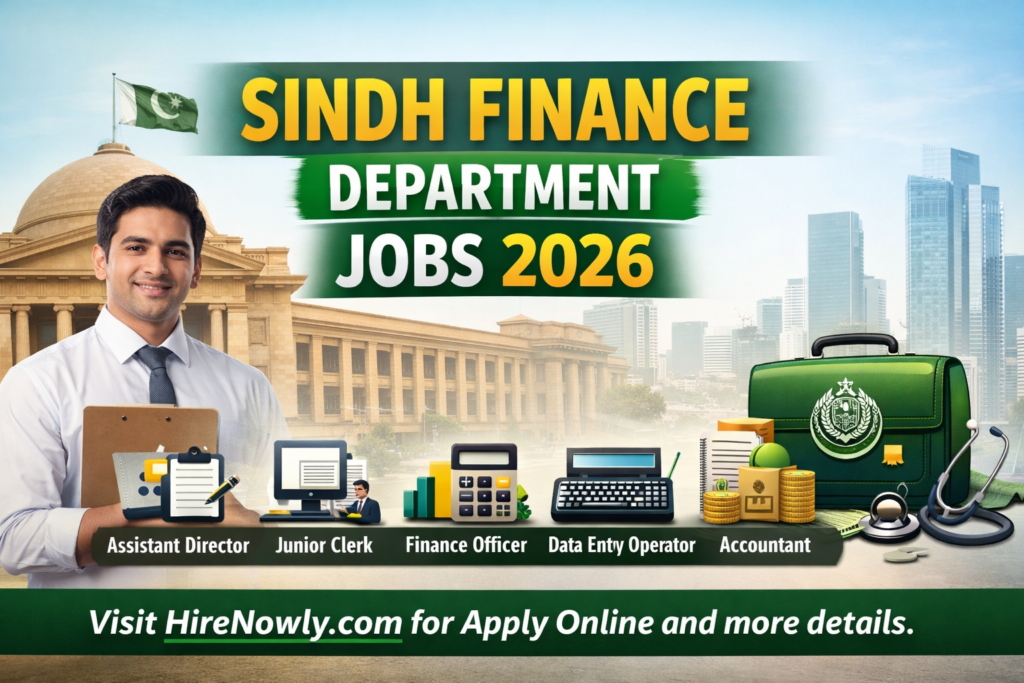 Sindh Finance Department Jobs 2026 – Apply Online for 200+ Government Posts